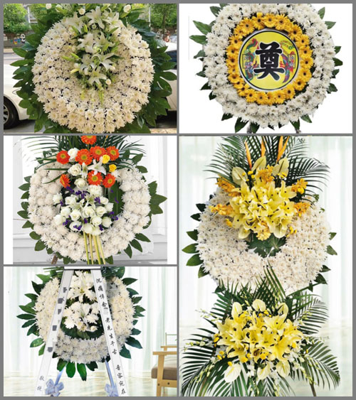 广东梅州市五华县岐岭镇鲁占村花圈速递